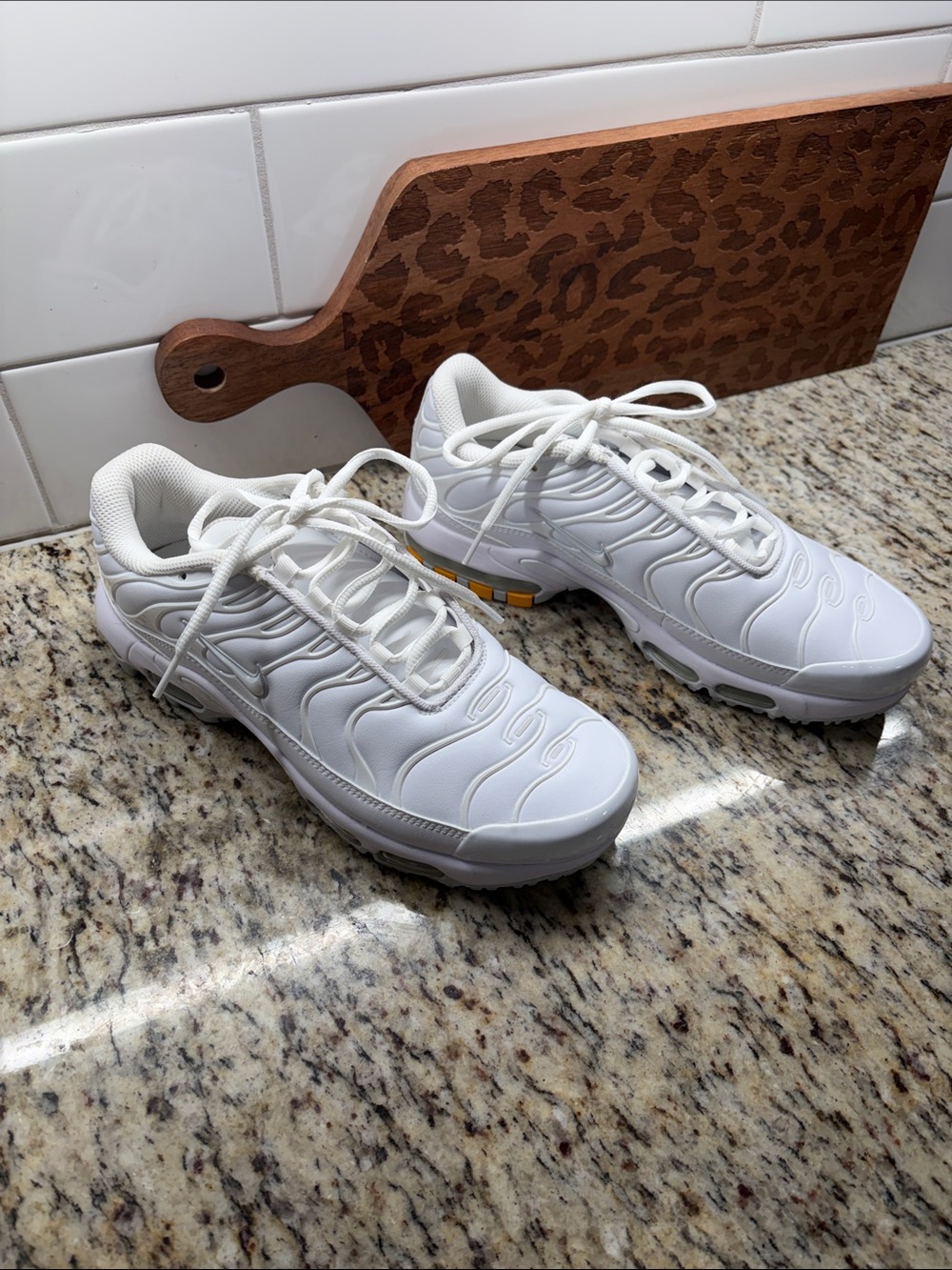 Nike Air Max Plus Golf Triple White Size 7.5